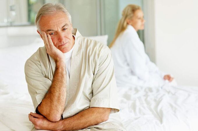 Erhöhte Männer über 60 Jahre